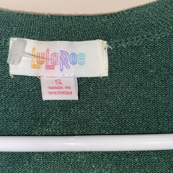 Lularoe Green Duster Cardigan Size Small - Picture 2 of 5